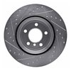 E-Line Drilled & Slotted Silver Brake Rotor, 2012-2020 BMW, Position: Rear Right - image 4