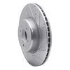 E-Line Drilled & Slotted Silver Brake Rotor, 2013-2020 BMW, Position: Front Right - image 3