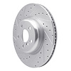E-Line Drilled & Slotted Silver Brake Rotor, Fits Select Fits Multiple Makes/Models, Position: Rear Left