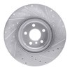 E-Line Drilled & Slotted Silver Brake Rotor, Fits Select Fits Multiple Makes/Models, Position: Rear Left - image 3