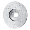 E-Line Drilled & Slotted Silver Brake Rotor, Fits Select BMW, Position: Right Front - image 4