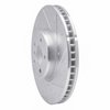 E-Line Drilled & Slotted Silver Brake Rotor, Fits Select Fits Multiple Makes/Models, Position: Right Front - image 2