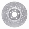 E-Line Drilled & Slotted Silver Brake Rotor, Fits Select Fits Multiple Makes/Models, Position: Right Front - image 3