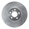 E-Line Drilled & Slotted Silver Brake Rotor, 2002-2006 BMW, Position: Front Left - image 4