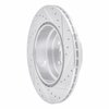 E-Line Drilled & Slotted Silver Brake Rotor, 2007-2019 BMW, Position: Rear Left - image 4