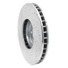 E-Line Drilled & Slotted Silver Brake Rotor, 2008-2019 BMW, Position: Front Right - image 4