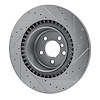 E-Line Drilled & Slotted Silver Brake Rotor, 2010-2014 BMW, Position: Rear Left - image 1