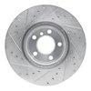 E-Line Drilled & Slotted Silver Brake Rotor, 2011-2018 BMW, Position: Front Right - image 4