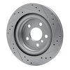 E-Line Drilled & Slotted Silver Brake Rotor, Fits Select Fits Multiple Makes/Models, Position: Rear Left - image 2