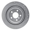 E-Line Drilled & Slotted Silver Brake Rotor, Fits Select Fits Multiple Makes/Models, Position: Rear Left - image 3