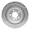 E-Line Drilled & Slotted Silver Brake Rotor, Fits Select Fits Multiple Makes/Models, Position: Rear Right - image 1