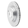 E-Line Drilled & Slotted Silver Brake Rotor, Fits Select Fits Multiple Makes/Models, Position: Rear Right - image 2