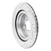 E-Line Drilled & Slotted Silver Brake Rotor, Fits Select Fits Multiple Makes/Models, Position: Rear Right - image 4