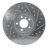 E-Line Drilled & Slotted Silver Brake Rotor, 2016-2018 BMW, Position: Right Front - image 3
