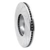 E-Line Drilled & Slotted Silver Brake Rotor, 2016-2018 BMW, Position: Left Front - image 3