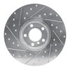 E-Line Drilled & Slotted Silver Brake Rotor, 2016-2018 BMW, Position: Left Front - image 4