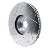 E-Line Drilled & Slotted Silver Brake Rotor, Fits Select Fits Multiple Makes/Models, Position: Right Front - image 3