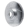 E-Line Drilled & Slotted Silver Brake Rotor, Fits Select Fits Multiple Makes/Models, Position: Left Front - image 4
