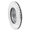 E-Line Drilled & Slotted Silver Brake Rotor, Fits Select BMW, Position: Front Left - image 1