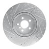 E-Line Drilled & Slotted Silver Brake Rotor, Fits Select BMW, Position: Front Right - image 3