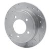 E-Line Drilled & Slotted Silver Brake Rotor, Fits Select Fits Multiple Makes/Models, Position: Rear Right - image 4