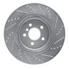 E-Line Drilled & Slotted Silver Brake Rotor, Fits Select Fits Multiple Makes/Models, Position: Rear Left - image 4