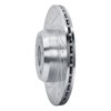 E-Line Drilled & Slotted Silver Brake Rotor, Fits Select Fits Multiple Makes/Models, Position: Front Left - image 4