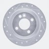 E-Line Drilled & Slotted Silver Brake Rotor, 2002-2015 Mini, Position: Rear Left - image 3