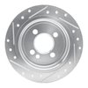 E-Line Drilled & Slotted Silver Brake Rotor, 2002-2015 Mini, Position: Rear Right - image 4