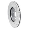 E-Line Drilled & Slotted Silver Brake Rotor, 2007-2015 Mini, Position: Front Left - image 4