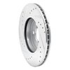 E-Line Drilled & Slotted Silver Brake Rotor, 2007-2015 Mini, Position: Front Right - image 4