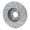 E-Line Drilled & Slotted Silver Brake Rotor, 2007-2015 Mini, Position: Front Left - image 4