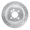 E-Line Drilled & Slotted Silver Brake Rotor, 2009-2014 Mini, Position: Rear Right - image 3