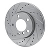 E-Line Drilled & Slotted Silver Brake Rotor, 2011-2016 Mini, Position: Front Left - image 1