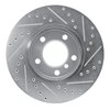 E-Line Drilled & Slotted Silver Brake Rotor, 2011-2016 Mini, Position: Front Left - image 4