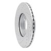 E-Line Drilled & Slotted Silver Brake Rotor, 2011-2016 Mini, Position: Front Right - image 2