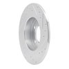 E-Line Drilled & Slotted Silver Brake Rotor, 2011-2016 Mini, Position: Rear Left - image 3