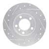 E-Line Drilled & Slotted Silver Brake Rotor, 2013-2016 Mini, Position: Rear Right - image 3