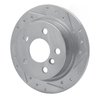 E-Line Drilled & Slotted Silver Brake Rotor, Fits Select Mini, Position: Rear Right - image 3
