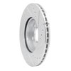 E-Line Drilled & Slotted Silver Brake Rotor, 2014-2021 Mini, Position: Front Left - image 2