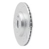 E-Line Drilled & Slotted Silver Brake Rotor, 2014-2021 Mini, Position: Front Left - image 3