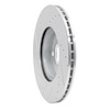 E-Line Drilled & Slotted Silver Brake Rotor, 2014-2021 Mini, Position: Front Right - image 1
