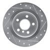 E-Line Drilled & Slotted Silver Brake Rotor, Fits Select Fits Multiple Makes/Models, Position: Rear Left - image 2