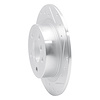 E-Line Drilled & Slotted Silver Brake Rotor, Fits Select Fits Multiple Makes/Models, Position: Rear Right - image 1