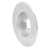 E-Line Drilled & Slotted Silver Brake Rotor, Fits Select Fits Multiple Makes/Models, Position: Rear Right - image 2
