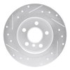 E-Line Drilled & Slotted Silver Brake Rotor, Fits Select Fits Multiple Makes/Models, Position: Rear Right - image 3