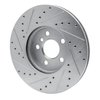 E-Line Drilled & Slotted Silver Brake Rotor, Fits Select Mini, Position: Front Right - image 4