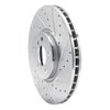E-Line Drilled & Slotted Silver Brake Rotor, 2015-2019 Mini, Position: Front Right - image 2