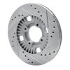 E-Line Drilled & Slotted Silver Brake Rotor, 1983-1990 GM, Position: Front Left - image 4