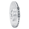 E-Line Drilled & Slotted Silver Brake Rotor, 1986-2006 Fits Multiple Makes/Models, Position: Front Right - image 1